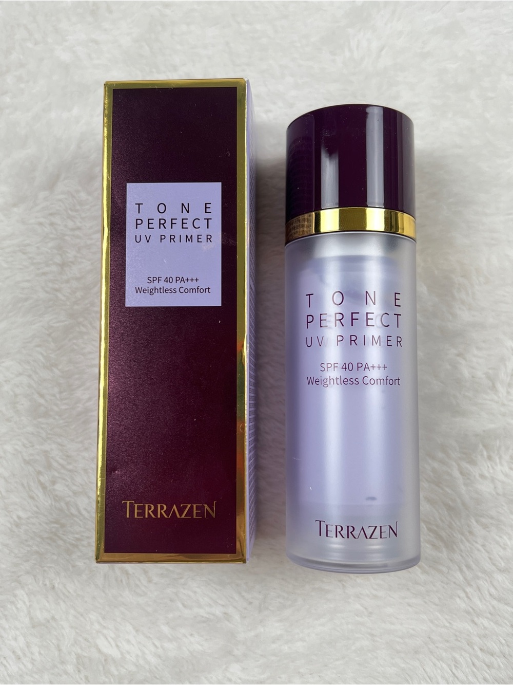 Terrazen Tone Perfect UV Primer SPF 40 PA+++ Lightweight Comfort Purple